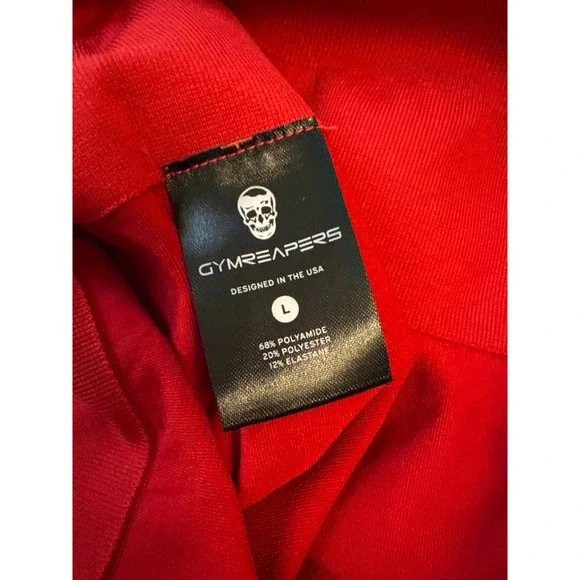 Gymreapers Red Seamless Shaping Activewear Shorts, Large - Picture 4 of 7